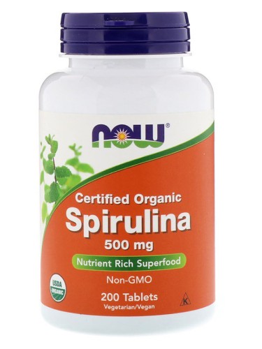 NOW Spirulina 500 мг 200 таблеток