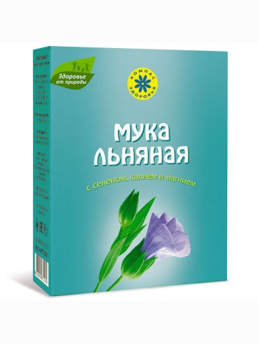 Мука льняная с селеном, калием и магнием, 300 гр.