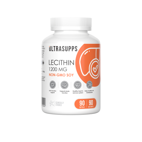 Ultrasupps Lecithin 1200 mg, 90 softgels