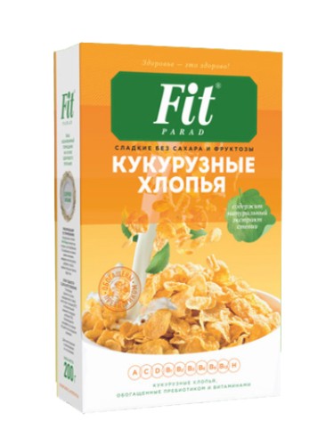 Хлопья кукурузные со стевией, 200г