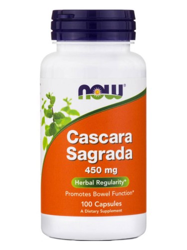 NOW CASCARA SAGRADA 450mg 100 растительных капсул