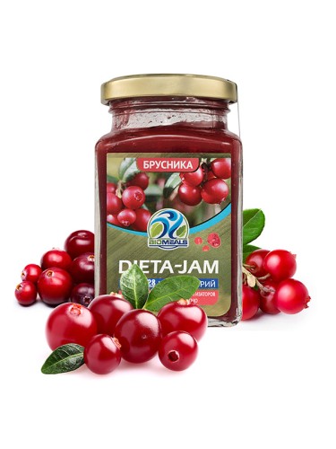 DIETA-JAM, брусника, 230 гр