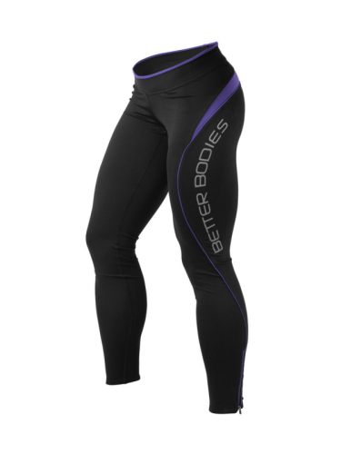 Fitness Long Tight, black/violet