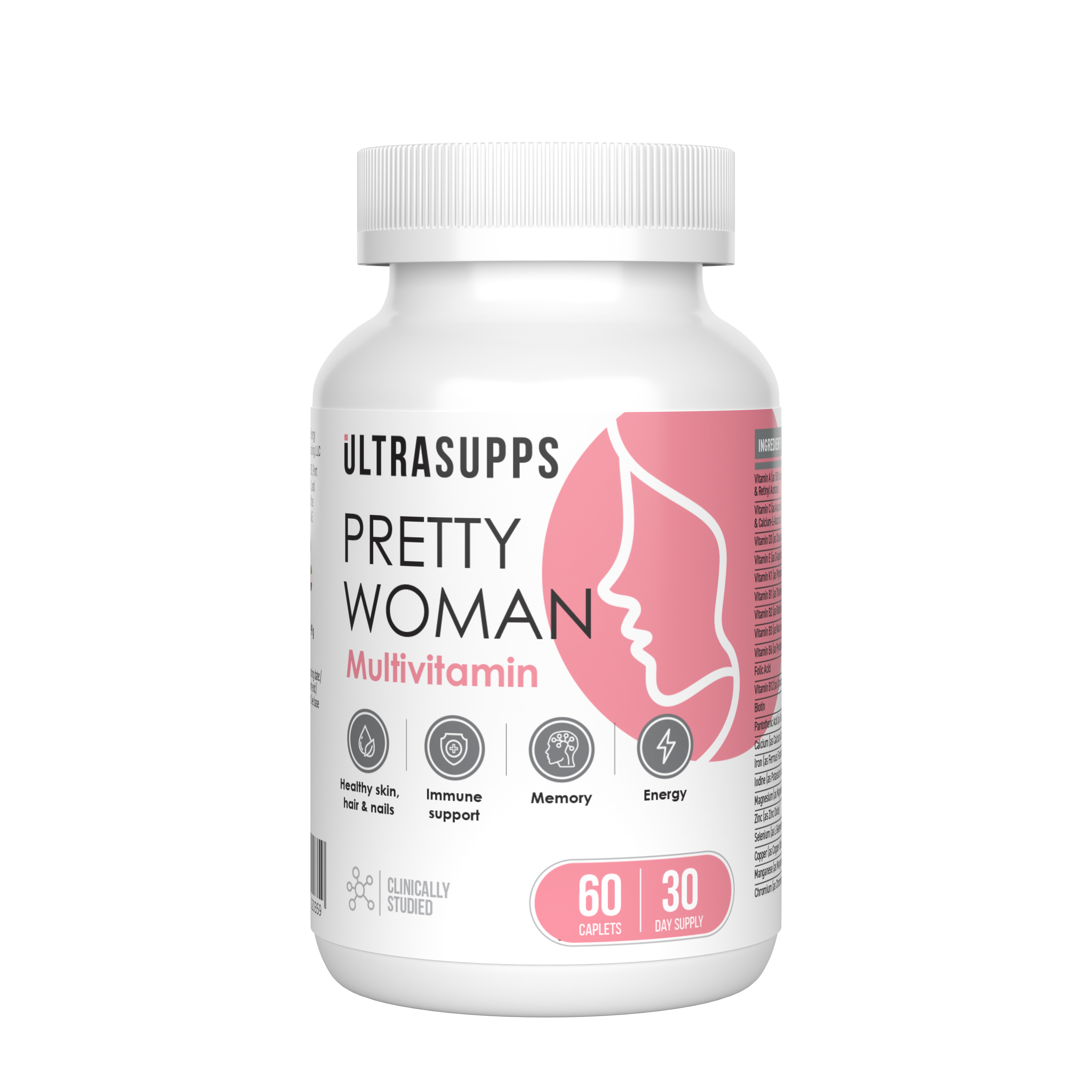 Ultrasupps Pretty Woman Multivitamin Formula, 90 caps 