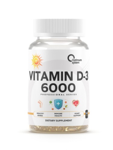 Optimum System VITAMIN D-3 6000, 365 softgels