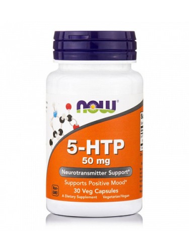 NOW 5-HTP, 50 mg, 30 vcaps