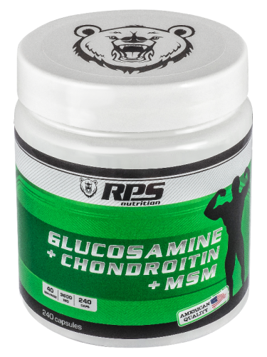 RPS Glucosamine + Chondroitin + MSM, 240 капс.