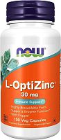 NOW L-OPTIZINC(R) 30mg + COPPER 100 растительных капсул