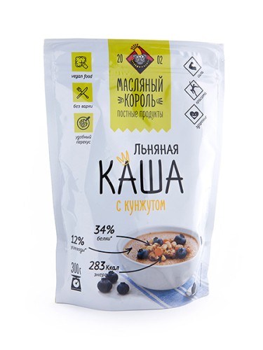 Каша льняная с кунжутом, 300 гр