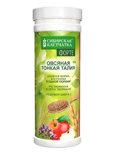 Клетчатка Сибирская "Овсяная Тонкая талия" ФОРТЕ, 200гр