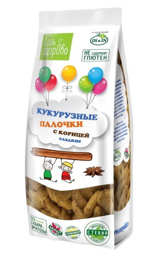 Кукурузные палочки «ЕШЬ ЗДОРОВО» с корицей, 80г