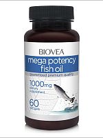 Biovea Mega Potency Fish Oil 1000 mg, 60 softgels