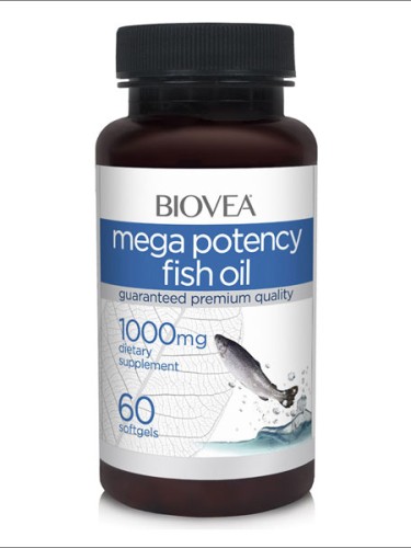 Biovea Mega Potency Fish Oil 1000 mg, 60 softgels