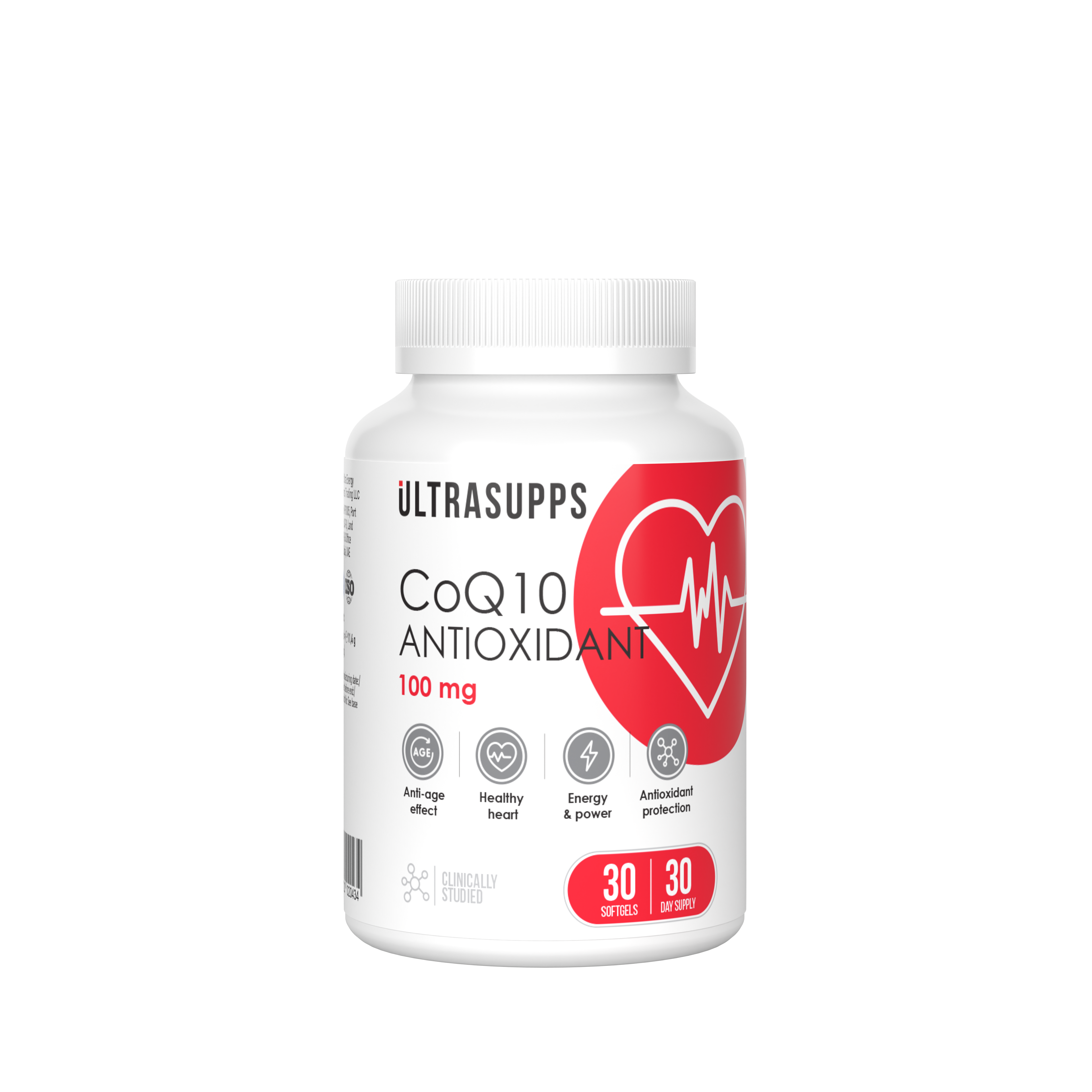 Ultrasupps CoQ10 Antioxidant 100 мг 30 капсул