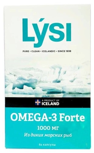 Lysi Omega-3 Forte, 64 caps