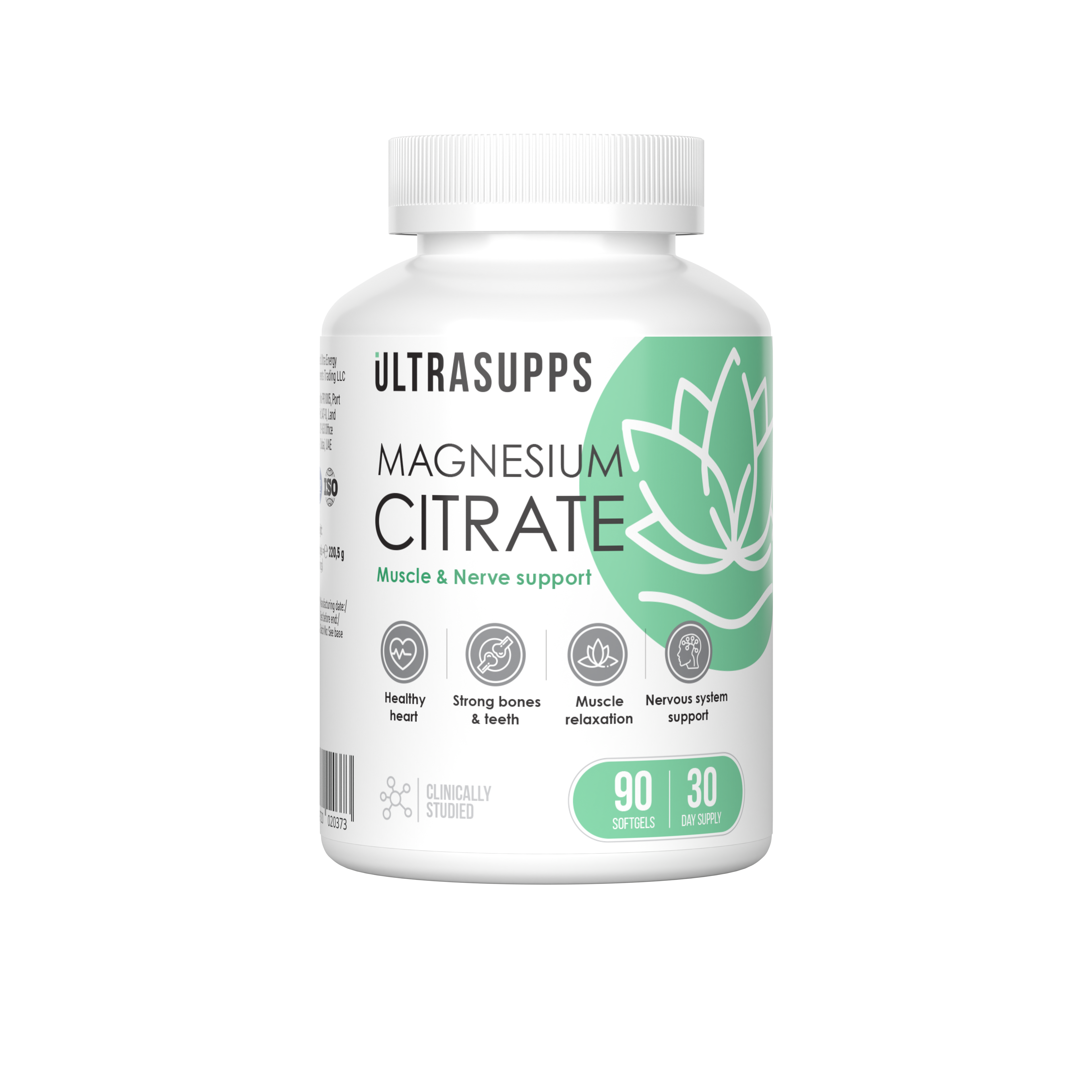 Ultrasupps Magnesium Citrate 90 гелевых капсул