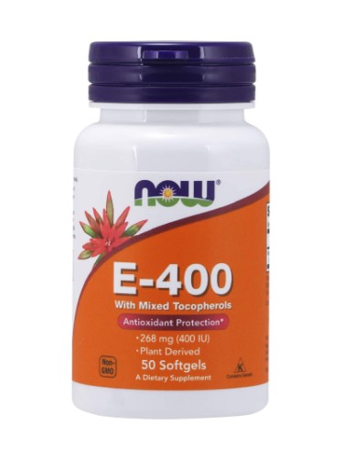 NOW E-400 (Mixed Tocopherols), 50 softgels